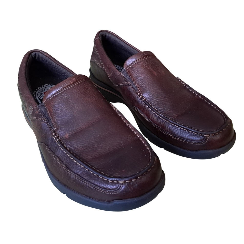 Rockport XCS Kinetic Air‎ Circulator Mens Brown Leather Loafers Size 8.5 M